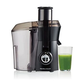 Hamilton Beach Juicer Machine, Big Mouth Large 3” Feed Chute for Whole Fruits and Vegetables, Easy to Clean, Centrifugal Extractor, BPA Free, 800W Motor, Black | The Storepaperoomates Retail Market - Fast Affordable Shopping