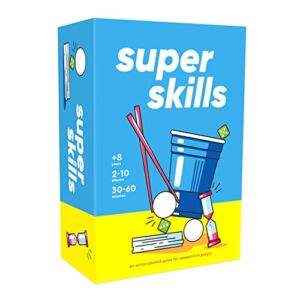 Super Skills – Action Game for Competitive People – Beat Your Friends at 120 Challenges – Fun Group Activity for Family Night or Party with Kids, Teens & Adults