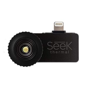 Seek Thermal Compact – All-Purpose Thermal Imaging Camera for iOS , Black – LW-AAA