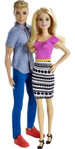 Barbie Dolls, Barbie and Ken Doll 2-Pack Featuring Blonde Hair and Bright Colorful Clothes, Kids Toys and Gifts​​​​