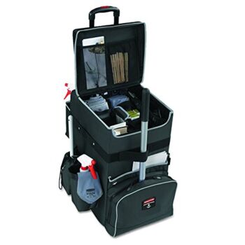 Rubbermaid Commercial Products-1902465 , Executive Quick Carts Mobile/Travel Office Cart for Housekeeper, Sales Rep, Medical Professionals, Home Healthcare, Teachers – Large, Dark Gray | The Storepaperoomates Retail Market - Fast Affordable Shopping