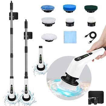 LOSUY Electric Spin Scrubber, 2022 New Cordless Cleaning Brush with 7 Replaceable Brush Heads and Adjustable Extension Handle, Power Shower Scrubber for Bathroom, Floor, Glass and Home Cleaning, Etc. | The Storepaperoomates Retail Market - Fast Affordable Shopping