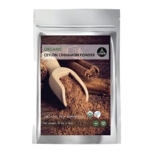 Organic Ceylon Cinnamon Powder (1lb), Ground Premium Quality by Naturevibe Botanicals | Certified Organic | Gluten-Free, Keto Friendly & Non-GMO (16 ounces)…