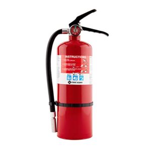 First Alert HOME2PRO Rechargeable Compliance Fire Extinguisher UL rated 2-A:10-B:C, Red