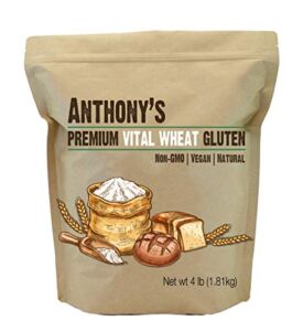Anthony’s Vital Wheat Gluten, 4 lb, High in Protein, Vegan, Non GMO, Keto Friendly, Low Carb