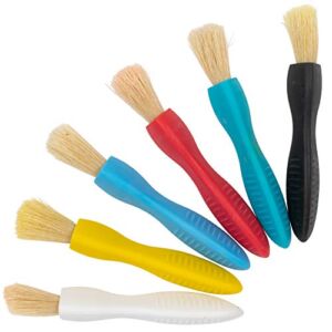 READY 2 LEARN Triangle Grip Paint Brushes – Set of 6 – 18m+ – Easy to Grip Paint Brushes for 2, 3 and 4 Year Olds – Encourage Writing Grip