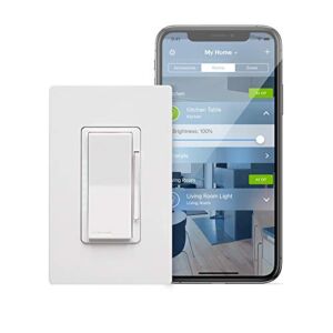 Leviton DH6HD-1BZ 600W Decora Smart with HomeKit Technology Dimmer, No Hub Required, 1-Pack