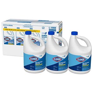 CloroxPro Clorox Germicidal Bleach, Concentrated, 121 Ounces Each (Pack of 3) (30966) Packaging May Vary, Pale Yellow