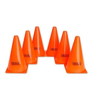 Orange Spectrum Cones, 9″