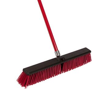Tidy Tools Large 24” Multi-Surface Push Broom with Alloy Handle