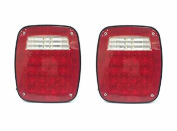 MaxxHaul 80685 Universal Square 12V Combination 38 LED Signal Tail Light – For Truck, Trailer, Boat, Jeep, SUV, RV, Vans, Flatbed ,2 Pack, Regular | The Storepaperoomates Retail Market - Fast Affordable Shopping