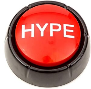The Hype Button | Hip Hop Air Horn Sound Effect Button (Batteries Included)