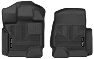 Husky Liners X-act Contour Series | Front Floor Liners – Black | 53341 | Fits 2015-2022 Ford F-150 Crew/SuperCrew/Extended Cab 2 Pcs