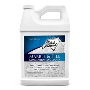 MARBLE & TILE FLOOR CLEANER. Great for Ceramic, Porcelain, Granite, Natural Stone, Vinyl and Brick. No-rinse Concentrate.(1-Gallon)