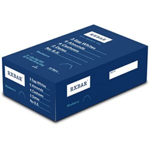 RXBAR Protein Bar, Blueberry, 12g Protein, 22oz Box (12 Count)