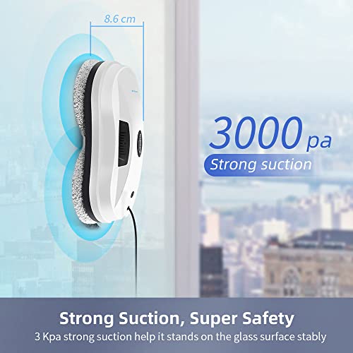 Window Cleaner Robot, AlfaBot X7 Smart Window Vacuum Cleaner with Automatic Water Spray, Glass Cleaning Robot for Interior/Exterior Highrise Windows | The Storepaperoomates Retail Market - Fast Affordable Shopping