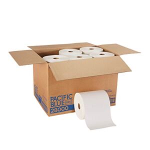 Pacific Blue Select 7.875″ Premium 2-Ply Paper Towel Rolls (Previously Branded Signature) by GP PRO (Georgia-Pacific), White, 28000, 350 Feet Per Roll, 12 Rolls Per Case