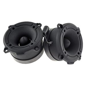 DS18 PRO-TW120B Super Tweeter in Black – 1″, Aluminum Frame and Diaphragm, 240W Max, 120W RMS, 4 Ohms, Built in Crossover – PRO Tweeters are The Best in The Pro Audio and Voceteo Market (Pair)