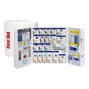 FIRST AID ONLY 50 Person Large Plastic SmartCompliance First Aid Cabinet with Medications , OSHA (1000-FAE-0103)