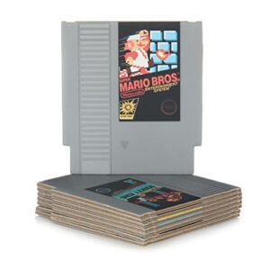Paladone Nintendo NES Cartridge Retro Drink Coasters for Game Lovers – Super Mario Bros Accessories