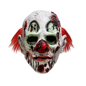 Halloween Scary Evil Clown Mask Horror Face Zombie Costume