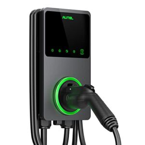 Autel MaxiCharger Home Smart Electric Vehicle (EV) Charger, 40 Amp Level 2 Wi-Fi and Bluetooth Enabled EVSE, Indoor/Outdoor Car Charging Station, with in-Body Holster and 25-Foot Cable（14-50 Plug）