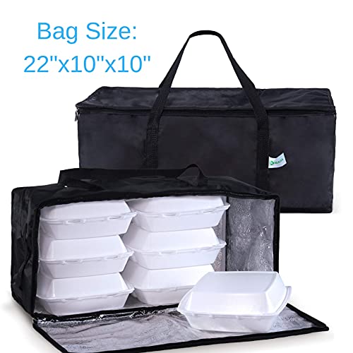 Commercial Insulated Food Delivery Bag – 22″ x 10″ x 10″ Waterproof Delivery Bag For Hot Food Delivery – Premium Food Warmer Bag For Uber Eats And Doordash Food Delivery | The Storepaperoomates Retail Market - Fast Affordable Shopping