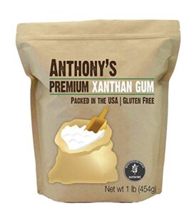 Anthony’s Xanthan Gum, 1 lb, Batch Tested Gluten Free, Keto Friendly, Product of USA