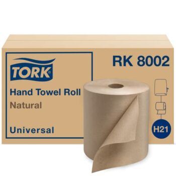 Tork Paper Hand Towel Roll Natural H21, Universal, 100% Recycled Fiber, 6 Rolls x 800 ft, RK8002 | The Storepaperoomates Retail Market - Fast Affordable Shopping