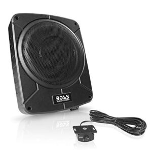 BOSS Audio Systems BAB10 Amplified Car Subwoofer – 1200 Watts Max Power, Low Profile, 10 Inch Subwoofer, Remote Subwoofer Control, Great for Vehicles That Need Bass But Have Limited Space
