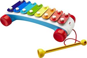 Fisher-Price Classic Xylophone, toddler pull toy, pretend musical instrument for kids ages 18 months and older