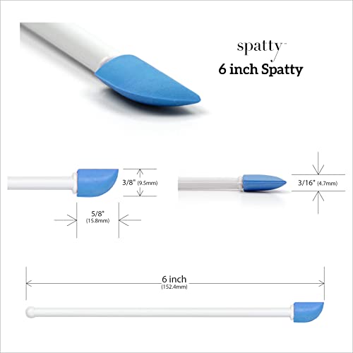 The Spatty & Spatty Daddy Last Drop Spatula, Two Piece Set (6″ and 12″) – Blue, Reusable, Flexible, As Seen On Shark Tank | The Storepaperoomates Retail Market - Fast Affordable Shopping