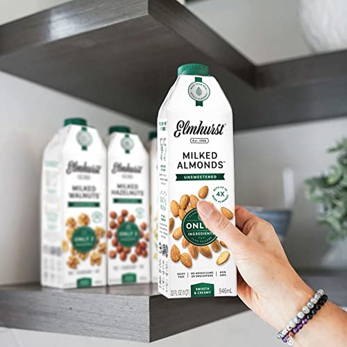 Elmhurst 1925 Milked Almonds Unsweetened Almond Milk, 32 Ounce (Pack of 6) | The Storepaperoomates Retail Market - Fast Affordable Shopping
