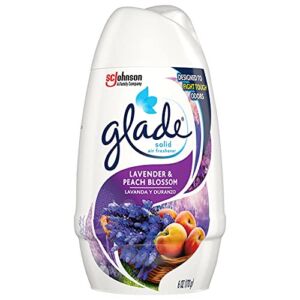 Glade Solid Air Freshener, Deodorizer for Home and Bathroom, Lavender & Peach Blossom, 6 Oz, Pack of 1