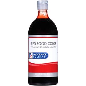 McCormick Culinary Red Food Coloring, 32 fl oz – One 32 Fluid Ounce Bottle of Red Food Dye With Rich Red Color Perfect for Red Velvet Cakes, Frosting, Icing, Cookies and More