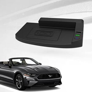 COTAZA Wireless Charger for Ford Mustang 2015-2022, Accessories for Mustang 2022 2021 2020 2019, Chaging Mat/Pad for Ford Mustang S550 Accessories