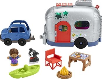Fisher-Price Little People Light-Up Learning Camper, 2-in-1 Vehicle and Interactive playset with Lights, Music and Educational Songs for Ages 1 to 5 | The Storepaperoomates Retail Market - Fast Affordable Shopping