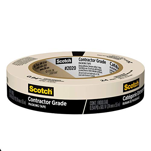 Scotch Contractor Grade Masking Tape, 0.94 inches by 60.1 yards (540 yards total), 2020, 9 Rolls | The Storepaperoomates Retail Market - Fast Affordable Shopping