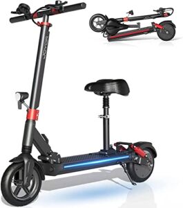 JOYOR G5 Electric Scooter for Adults, Max Speed 24 MPH & 31 Miles Long Rang, 9 Inch Tires Foldable Commuting Electric Kick Scooter, Dual Suspension, Max Load 265 LBS