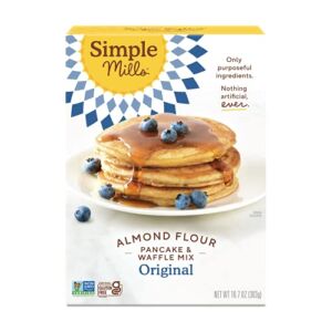 Simple Mills Almond Flour Pancake & Waffle Mix, Original – Gluten Free, Plant Based, Paleo Friendly, Breakfast 10.7 Ounce (Pack of 1)
