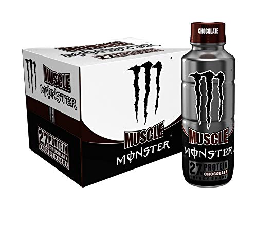 Muscle Monster Chocolate Energy Shake, Protein + Energy Drink, 15 Ounce (Pack of 12) | The Storepaperoomates Retail Market - Fast Affordable Shopping