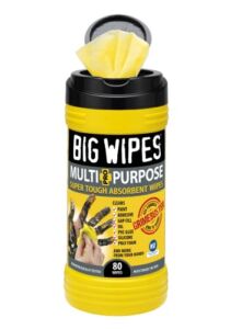 Big Wipes 60020048″Black Top” Heavy Duty Industrial Scrubbing Wipes, 80 Count