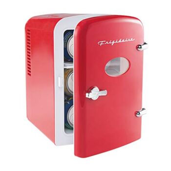 Frigidaire RED EFMIS129- CP4 Mini Portable Compact Personal Fridge Cooler, 4 Liter Capacity Chills Six 12 oz Cans, 100% Freon-Free & Eco Friendly, Includes Plugs for Home Outlet & 12V Car Charger | The Storepaperoomates Retail Market - Fast Affordable Shopping
