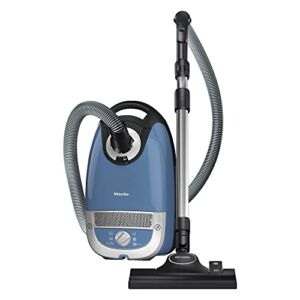 Miele Complete C2 Hardfloor Bagged Canister Vacuum Cleaner for Hard Floors and Low-Pile Carpet, Tech Blue