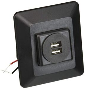 Valterra Diamond Group DG61030VP Decor USB Charging Station – Black