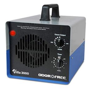 OdorFree Villa 3000 Ozone Generator for Eliminating Odors, permanently removing Tobacco, Pet and Musty Odors at their Source – Easily Treats Up To 3000 Sq Ft