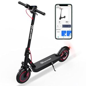 EVERCROSS EV10K PRO App-Enabled Electric Scooter, Electric Scooter Adults with 500W Motor, Up to 19 MPH & 22 Miles E-Scooter, Lightweight Folding Electric Scooter for Adults with 10” Honeycomb Tires