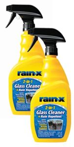 Rain-X 5071268-2 Glass Cleaner + Rain Repellent, 23 oz., Pack of 2