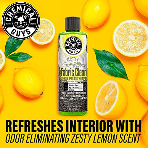 Chemical Guys CWS20316 Foaming Citrus Fabric Clean Carpet & Upholstery Cleaner (Car Carpets, Seats & Floor Mats), 16 fl oz, Citrus Scent | The Storepaperoomates Retail Market - Fast Affordable Shopping