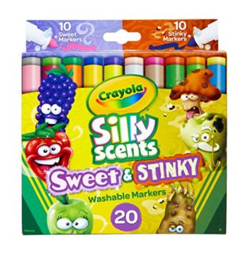Crayola Silly Scents Sweet & Stinky Scented Markers, 20Count, Washable Markers, Gift for Kids, Age 3, 4, 5, 6 | The Storepaperoomates Retail Market - Fast Affordable Shopping